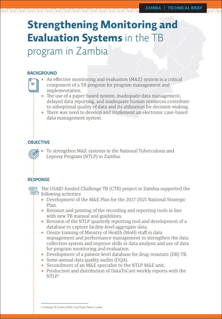 Strengthening Monitoring And Evaluation Systems In The TB Program In ...